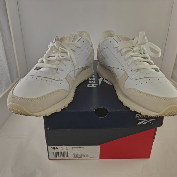 Reebok Classic Leather White/Beige Sneakers Size US 10.5 Mens 100032772 - Picture 6 of 12